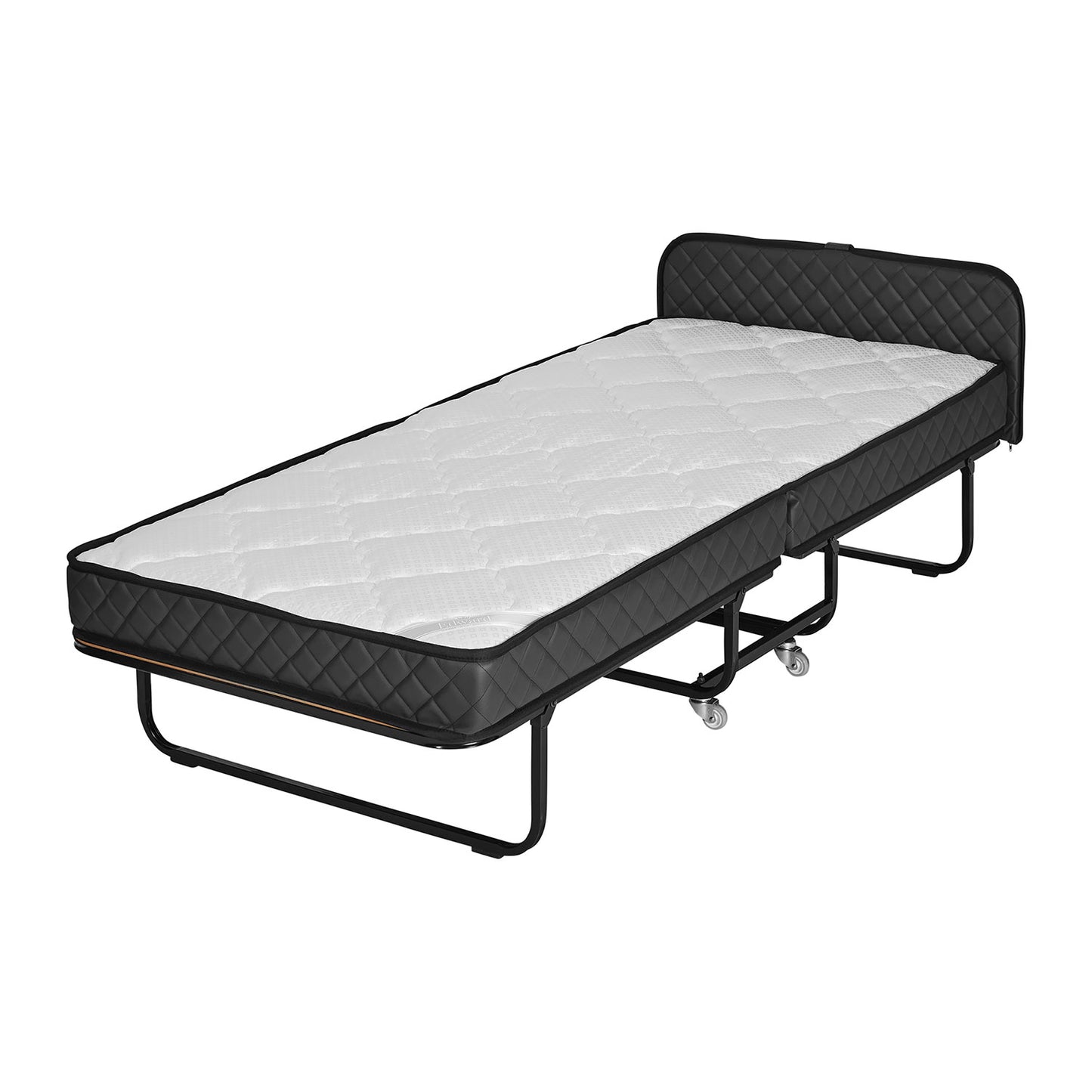 INCL. SHIPPING Edward - Rollaway folding bed Original PU leather, firm -