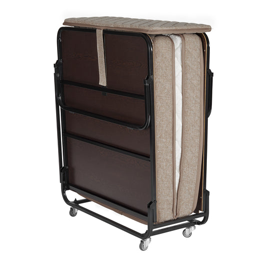 Ritz rollaway folding bed, extra bed standing up fully closed
